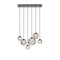 Puppet Multi-Light Linear Suspension Light  option Smoky Transparent