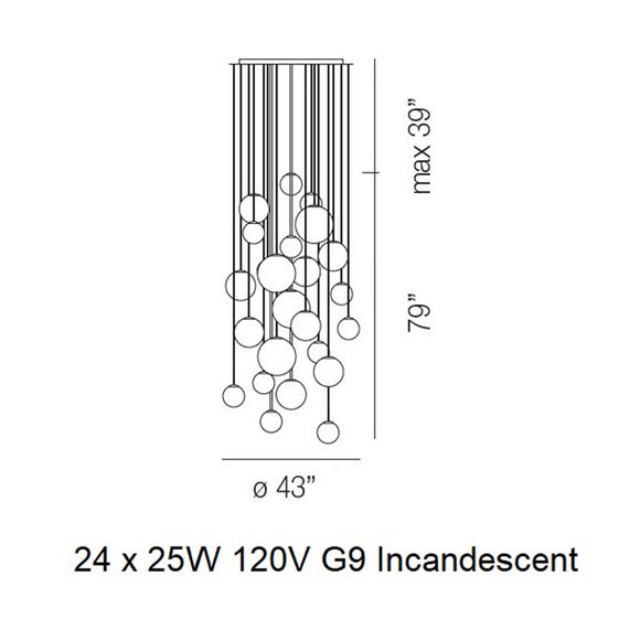Puppet Round Multi-Light Pendant Light