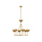 Visual Comfort Signature x Julie Neill Alberto Chandelier  option Antique-Burnished Brass