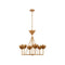 Visual Comfort Signature x Julie Neill Alberto Chandelier  option Antique Gold Leaf