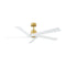 Aspen Ceiling Fan  option Burnished Brass / Matte White
