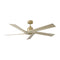 Aspen Ceiling Fan  option Burnished Brass / Washed White Oak