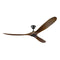 Maverick Max Indoor/Outdoor Ceiling Fan  option Matte Black / Dark Walnut