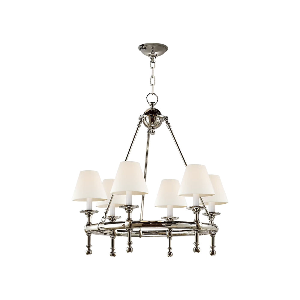 Visual Comfort Signature x Chapman and Myers Classic Mini Ring Chandelier