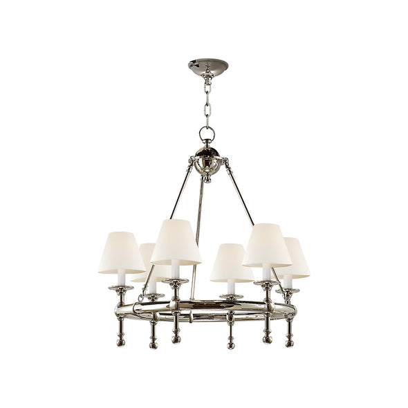 Visual Comfort Signature x Chapman and Myers Classic Mini Ring Chandelier