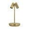Doppia Portable LED Table Lamp  option Hand Rubbed Antique Brass