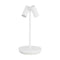 Doppia Portable LED Table Lamp  option Matte White