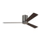 Rozzen Ceiling Fan  option Brushed Steel / Silver / American Walnut