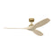 Sean Lavin Collins Smart Ceiling Fan  option Burnished Brass / Washed White Oak