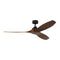 Sean Lavin Collins Smart Ceiling Fan  option Midnight Black / Dark Walnut