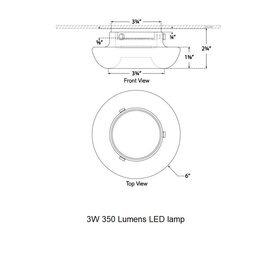 Visual Comfort Signature x Kelly Wearstler Cappello LED Flush Mount