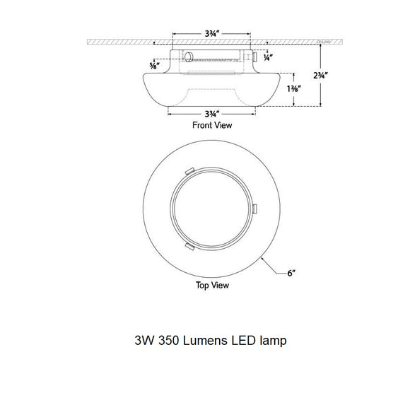 Kelly Wearstler x Visual Comfort Cappello LED Flush Mount