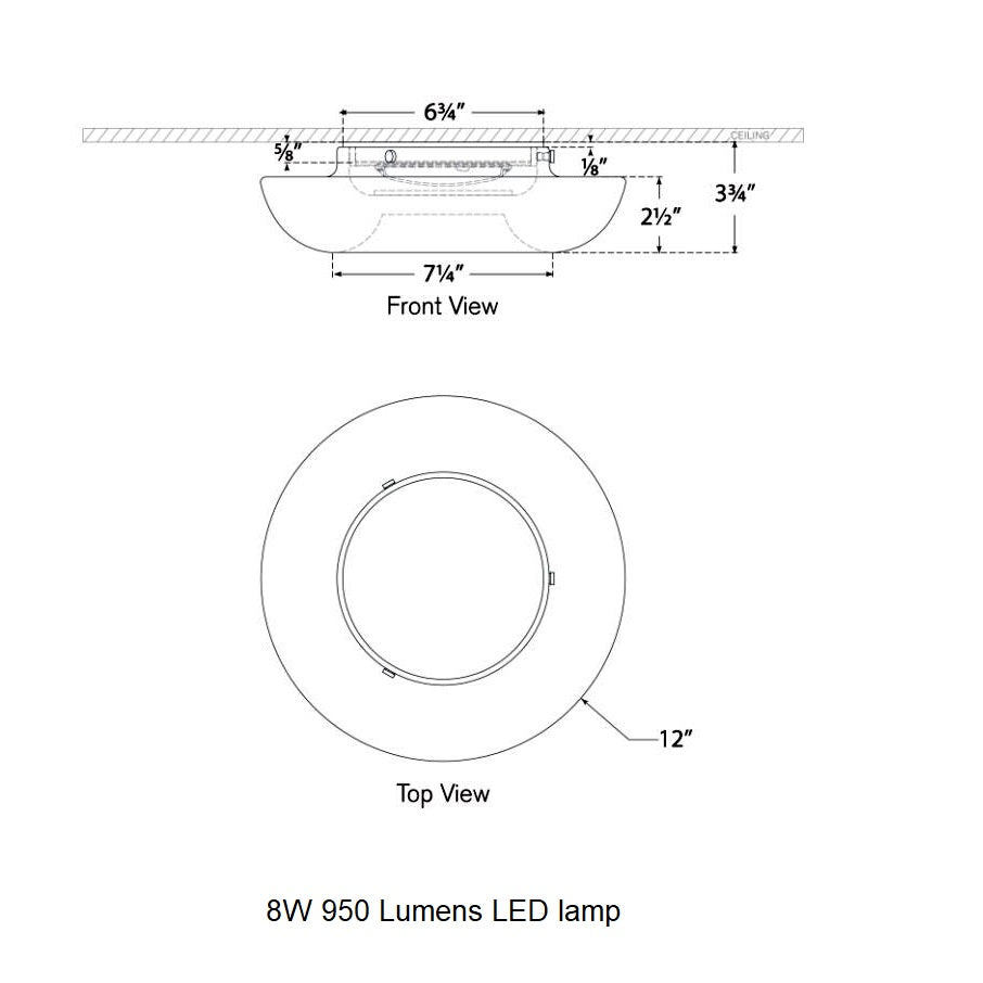 Visual Comfort Signature x Kelly Wearstler Cappello LED Flush Mount