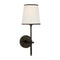 Visual Comfort Signature x Thomas O'Brien Bryant Wall Sconce  option Bronze / Linen with Black Trim