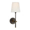 Visual Comfort Signature x Thomas O'Brien Bryant Wall Sconce  option Bronze with Hand Rubbed Antique Brass / Linen