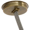 Visual Comfort Signature x Anne-Marie Barton Dune Belted Chandelier  option Mottled Brass / Ash Suede