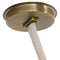 Visual Comfort Signature x Anne-Marie Barton Dune Belted Chandelier  option Mottled Brass / Bone Suede