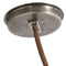 Visual Comfort Signature x Anne-Marie Barton Dune Belted Chandelier  option Mottled Pewter / Russet Suede