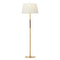 Visual Comfort Signature x Amber Lewis Griffin Floor Lamp  option Hand Rubbed Antique Brass / Saddle Leather