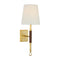 Visual Comfort Signature x Amber Lewis Griffin Wall Sconce  option Hand Rubbed Antique Brass / Saddle Leather