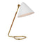 Visual Comfort Signature x Amber Lewis Laken Table Lamp  option Antique Burnished Brass / Natural Rattan