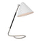 Visual Comfort Signature x Amber Lewis Laken Table Lamp  option Polished Nickel / Black Rattan