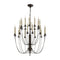 Thomas O'Brien x Visual Comfort Erika Chandelier  option Aged Iron