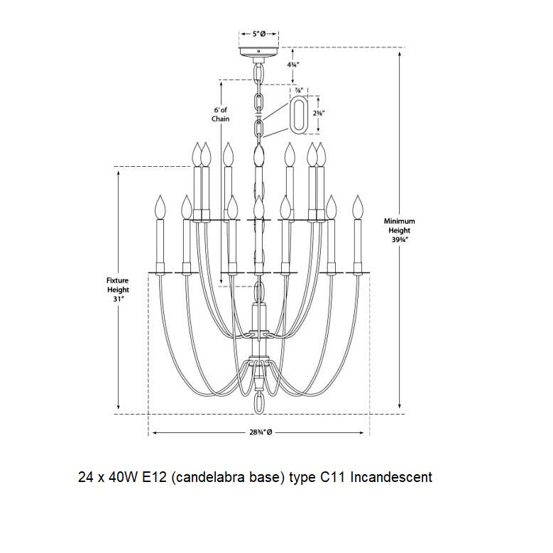 Visual Comfort Signature x Thomas O'Brien Erika Chandelier