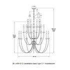 Thomas O'Brien x Visual Comfort Erika Chandelier