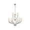 Visual Comfort Signature x Chapman and Myers Ruhlmann 2 Tier Chandelier  option Polished Nickel / Linen