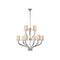Visual Comfort Signature x Chapman and Myers Ruhlmann 2 Tier Chandelier  option Polished Nickel / Natural Paper