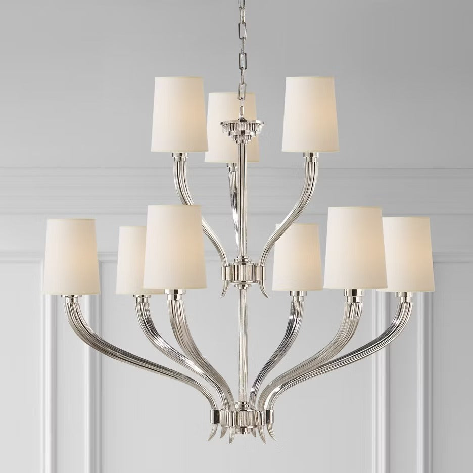 Visual Comfort Signature x Chapman and Myers Ruhlmann 2 Tier Chandelier