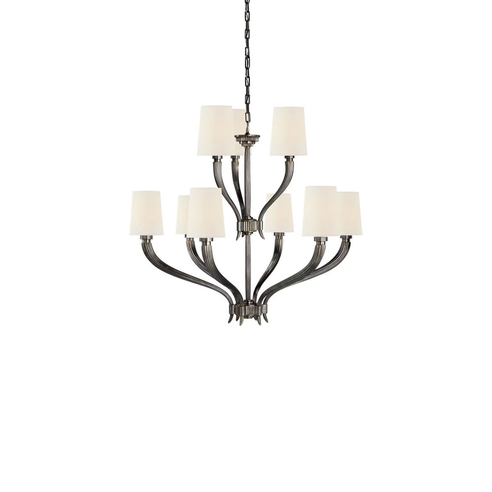 Visual Comfort Signature x Chapman and Myers Ruhlmann 2 Tier Chandelier