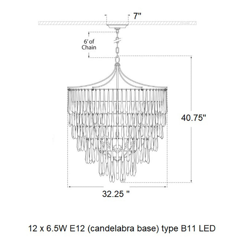 Visual Comfort Signature x Julie Neill Vacarro Chandelier