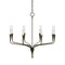 Chapman and Myers x Visual Comfort Aiden Single Tier Chandelier  option Aged Iron