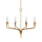 Chapman and Myers x Visual Comfort Aiden Single Tier Chandelier  option Gilded Iron