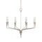 Chapman and Myers x Visual Comfort Aiden Single Tier Chandelier  option Polished Nickel