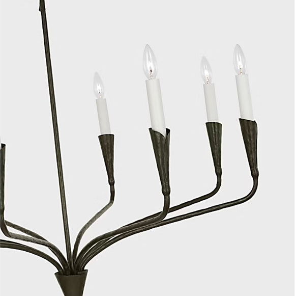 Chapman and Myers x Visual Comfort Aiden Single Tier Chandelier