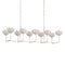 Visual Comfort Signature x Julie Neill Alberto Linear Chandelier  option PLaster White