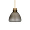 Avroko Morgan Pendant Light  option Hand-Rubbed Antique Brass With Smoke Glass