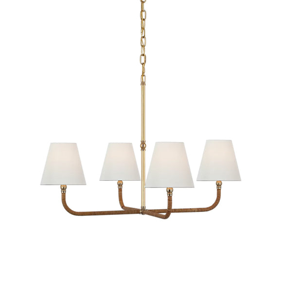 Chapman and Myers x Visual Comfort Basden Single Tier Chandelier