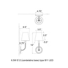 Visual Comfort Signature x Chapman and Myers Basden Wall Sconce
