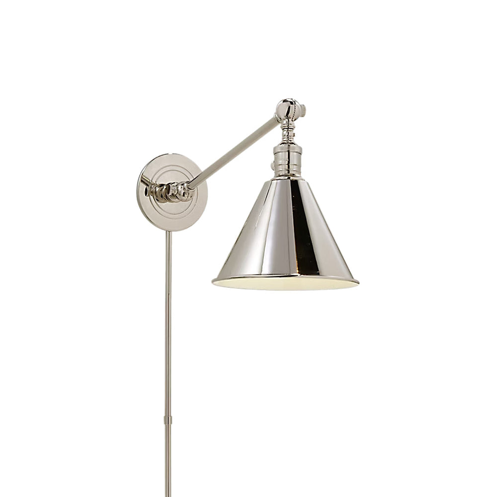 Visual Comfort Signature x Chapman and Myers Boston Functional Single Arm Library Wall Sconce