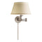 Chapman and Myers x Visual Comfort Boston Swing Arm Wall Sconce  option Antiqued Nickel