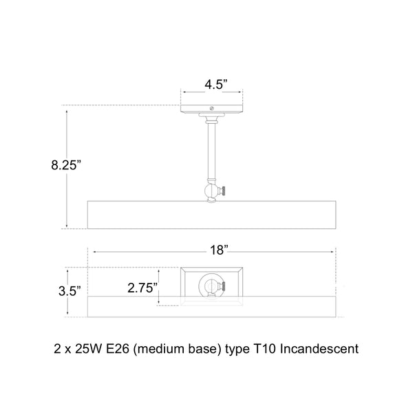 Chapman and Myers x Visual Comfort Cabinet Maker's Picture Light