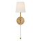 Visual Comfort Signature x Suzanne Kasler Camille Wall Sconce  option Hand Rubbed Antique Brass
