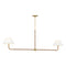 Chapman and Myers Fiona Linear Chandelier  option Gild