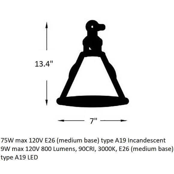 Chapman and Myers Salem Single Arm Wall Sconce