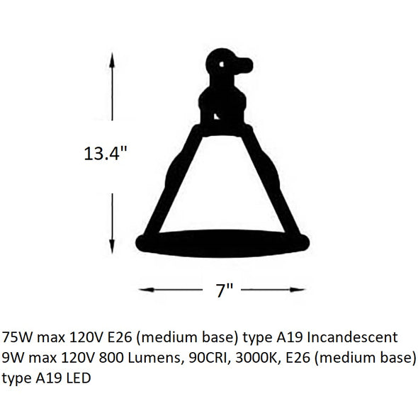 Chapman and Myers Salem Single Arm Wall Sconce