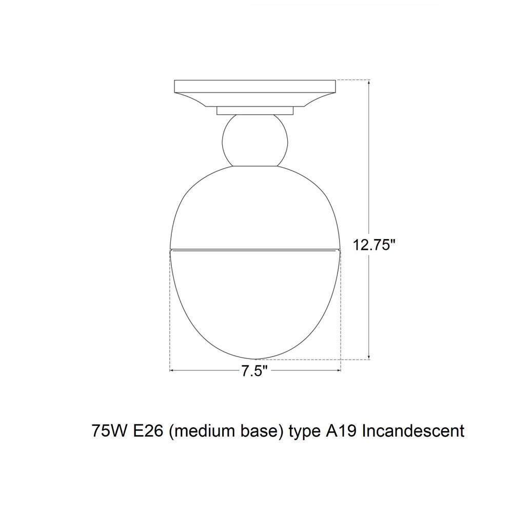 Visual Comfort Signature x Thomas O'Brien Clark Flush Mount